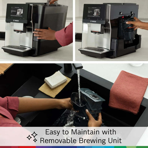Double Cup Barista Style Home Fully Automatic Coffee Machine With 36 Drink Presets And Touchscreen Controls for easy maintenance