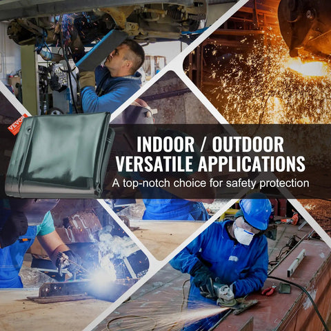 Move This Badass Six By Eight Foot Welding Curtain Around Your Garage Effortlessly With Four Smooth Rolling Locking Casters While Heavy Duty Flame Resistant Vinyl Blocks Hot Sparks Safely