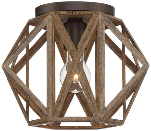 Elevate Your Home Decor With This Straight Up Solid Rustic Flush Mount Ceiling Light Featuring A Dope Wood Finish That Brings Serious Farmhouse Vibes To Any Room UL Certified Easy Setup Perfect For Modern Living Spaces Today. Hexagon wood frame light fixture.
