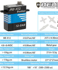 Beefy 12.5 Kg High Torque RC Micro Servo For SCX24 TRX4M And 1:10 And 1:8 Crawlers, Brushless Motor, Metal Gears, Product Specs