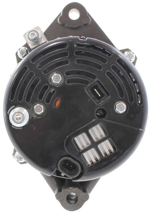 SAE J1171 Marine Certified Alternator For Verado 4-Stroke Engines 12V 70A, rear view showing connector ports and mounting bracket
