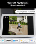 2K Video Doorbell With Chime 2 For Home Security Wireless or Wired Installation displayed on smart home device screen