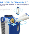 Adjustable cold air duct of Heavy Duty Portable Air Conditioner 18700 BTU with flexible positioning for tailored cooling.