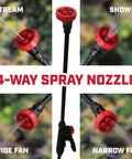 1 Gallon Pump Sprayer For Lawn And Garden, Weeds, Pesticides And More, Lightweight Durable Sprayer With 4-In-1 Nozzle display