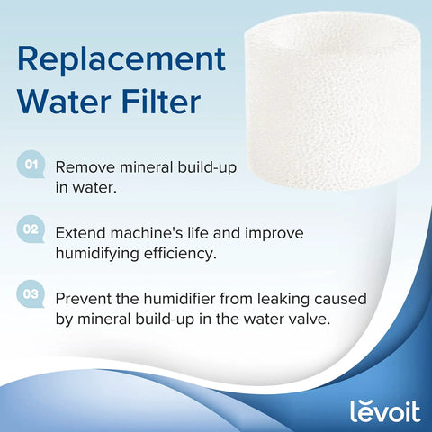 10 Pack Top Fill Humidifier Replacement Filters For Classic160 Dual150 Dual200S Classic300S LV600S OasisMist450S Superior6000S in packaging