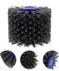 Wakauto Abrasive Nylon Fiber Polishing Wheel Brush for Wood Doors and Furniture with 60 grit black nylon fibers, ideal for antique restoration.
