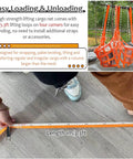 Heavy Duty Polyester Cargo Lifting Net 2.5m X 2.5m 8.2ft X 8.2ft Ultra Rugged Transport Net displayed with easy handling guidelines