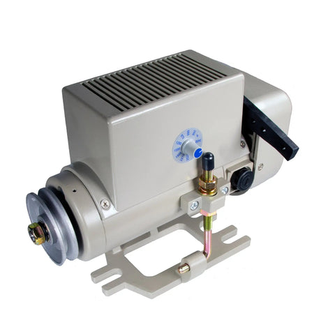 Beefy 550 Watt Servo Sewing Machine Motor For Industrial Use 110V clutchless operation side view with control knob