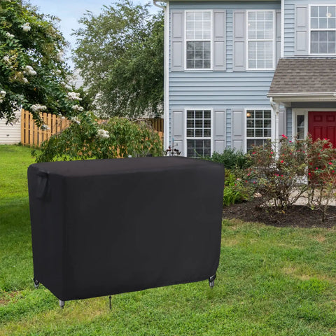 Outdoor 46 Inch Grill Cart Cover Waterproof Prep Table Cover For Stainless Steel Carts And Metal Tables Rectangular Patio Shield Weatherproof BBQ Equipment Protector 46 Inch Long 25 Inch Wide 40 Inch High