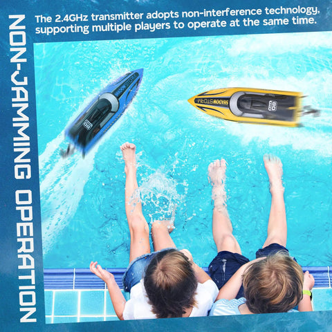 Rad High Speed RC Boat For Pool Lake And Salt Water Remote Control Toy With 32 KPH Top Speed 370S Brushed Motor Battery in action