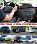 Hella Fast Pd Type C And Qc 3.0 Usb Outlet Panel With Cigarette Lighter Socket For 12V To 24V Atvs Trucks Rv Boats And Marine Rigs in vehicle