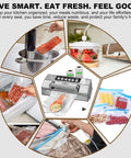 Pro Grade Food Vacuum Sealer Machine Fully Automatic Sealing System with Double Heat Seal Technology collage image