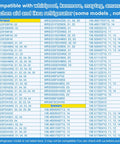 Compatibility chart for Water Inlet Valve Replacement For Whirlpool Kenmore Maytag Amana KitchenAid And IKEA Refrigerators Not All Models Ready To Install Durable Fit Replacement Part W10179146 Compatible With W10155357 AP6016381 PS11749668
