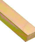 Built Tough Steel Key Stock With Gold Dichromate Finish, 6 Mm Thick, 6 Mm Wide, 12 Inch Length, Pack Of 6, Standard Tolerance, Corrosion Resistant Gold Tone