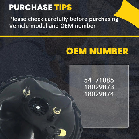 OEM numbers for Premium Heavy Duty Power Brake Booster Direct Fit Replacement For Chevrolet C1500 K1500 GMC Suburban Tahoe 97 To 01