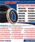 Beefed Up Whole Parts Washer Tub Seal Kit 5303279394 black and gold seal rings for Frigidaire washer tub repair