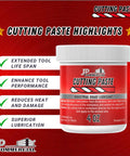 4 Oz Cutting Paste For All Metals That Reduces Heat, Extends Tool Life, And Improves Precision For Drilling, Milling, Threading, And Tapping jar
