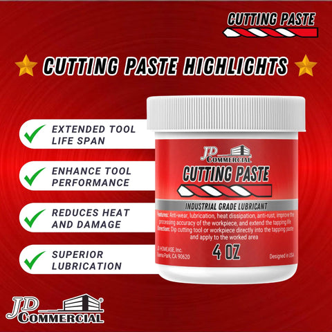 4 Oz Cutting Paste For All Metals That Reduces Heat, Extends Tool Life, And Improves Precision For Drilling, Milling, Threading, And Tapping jar