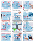 Instructions for using the No Sweat DIY Fridge Magnet Button Press Machine with Complete One Hundred Piece Starter Pack.