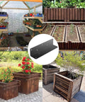 8 Inch L Shaped Heavy Duty Iron Corner Brackets 3mm Thick with 10 Screw Holes, Includes Screws, for Wood Shelves and Bookcases