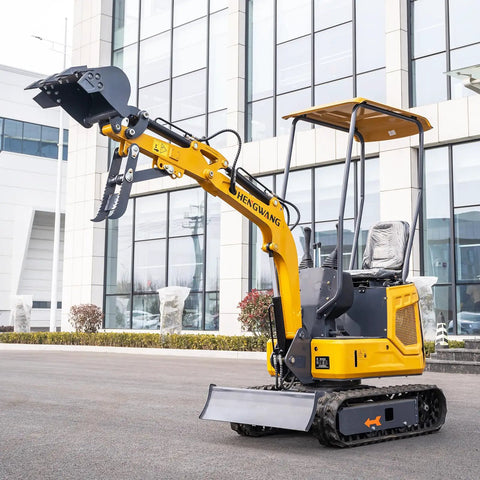 Tracked Mini Excavator With 15Hp Gasoline Engine And Mechanical Thumb Gripper, Smooth Operator Built Like A Tank For Wet Mud And Tight Quarters On Your Property