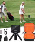 Carrying Case For Garmin Approach R10 Golf Launch Monitor With Custom Fit Inner Tray And Hard Shell Organizer, USB and Accessories