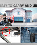 Two Pack Universal Garage Door Opener Remote For LiftMaster Sears Craftsman Openers In Use And Portable With Warranty