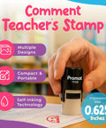Self Inking Teacher Stamps For Quick Grading And Feedback Round Rubber Stamp With Crisp Impressions And Quick Dry Ink Refillable