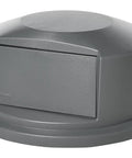 Heavy Duty BRUTE Dome Swing Top Trash Lid For 44 Gallon Waste Cans Plastic Gray Odor Blocking Insect Guard With Secure Snap Lock Fit