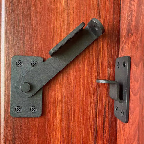 Heavy Duty Built Tough 2 Pack Flip Latch Lock With Padlock Hole 90 Degree Safety Door Bolt Gate Latch on wooden surface