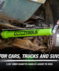 Using Inner Tie Rod Removal Tool Set With 12 SAE And Metric Crowfoot Adapters on car steering system