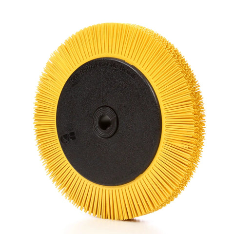 Heavy Duty Radial Bristle Brush With Aluminum Oxide Ceramic Grain Blend For Finishing, Polishing And Deburring Complex Parts
