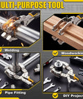 11 Inch Locking Welding Pipe Pliers Clamp For Round Tubes 2 To 3.5 Inches Heavy Duty High Carbon Steel For Metal Fabrication Industrial Home Workshop DIY Woodworking used in welding, woodwork, pipe fitting, and DIY projects
