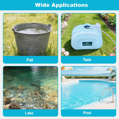 Wide applications of Electric Sprayer Wand With 31 Inch Telescoping Pole for pail, tank, lake, and pool