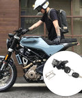Rugged Nylon Push Button Latches For Truck Storage And Electrical Enclosures shown with motorbike background