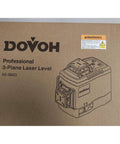Packaging of 360 Self Leveling Laser Level With 3D Green Lines, K3 360G, showing cardboard box with product illustration and branding.