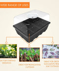 3 Pack Seed Starting Tray Set With 36 Cell Germination Trays And Adjustable Humidity Vented Dome, Pro Grade Plant Starter Kit.