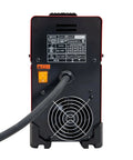 Back view of 90i FC Flux Core Wire Feed Welder Weld-Pak Portable 120V Welding Machine With Shoulder Strap And Protective Metal Case