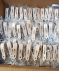Premium Blank Natural Leather Keychains 10 Pack With Heavy Duty Metal Swivel Clasps, customizable with names.