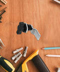 Thumb Operated T Handle Cam Lock With Offset Cam Keyless Swing Knob Turn Latch for toolboxes and electrical cabinets on a workbench