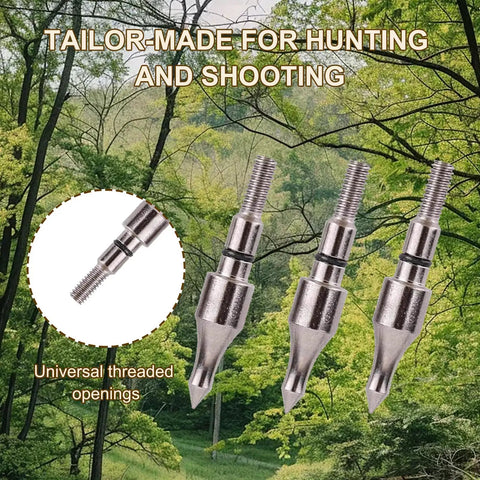 12 Pack 100 Grain Archery Arrow Field Points Screw In Tips Range Ready For Recurve Bow Compound Bow And Crossbow Bolts Target