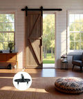 6 Pack Barn Door Floor Guide For Pocket Door Bottom Durable POM Construction Smooth Quiet Glide Includes Screws and Anchors