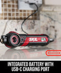 Twist 2.0 Dope Rechargeable 4V Screwdriver With Pivoting Head And Lock Three Torque Settings USB C Charging Cable in use