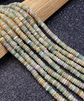 Fresh Hand Polished Natural Fluorite Stone Beads Cylinder Abacus Shape Loose Spacer Gems Dope DIY Bracelet And Necklace Jewelry Making Supplies Craft Kit 2X6MM on display