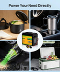 12V 50Ah LiFePO4 Battery With 100W Portable Solar Panel, Bluetooth 5.0 Real-Time Monitoring powering household appliances