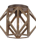 Elevate Your Home Decor With This Straight Up Solid Rustic Flush Mount Ceiling Light Featuring A Dope Wood Finish That Brings Serious Farmhouse Vibes To Any Room UL Certified Easy Setup Perfect For Modern Living Spaces Today - rustic wood frame hexagon fixture.