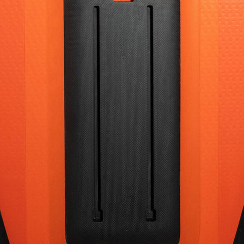 Top view of Ultrafly Wing Foil Board 105 L Inflatable Travel Ready Packable Setup with Rapid Release System for easy handling