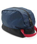 Teal Travel Toiletry Bag 5L Compact Organizer with red handle, waterproof features, and thick padded bottom