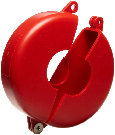 65560 Hinged Gate Valve Lockout Red For One To Two And A Half Inch Valve Handles Built Tough In Injection Molded Polypropylene