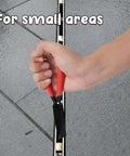 Hand using Beefy Heavy Duty Metal Sheet Bender Plier for quick straight edges and 45 degree bends in tight spaces
